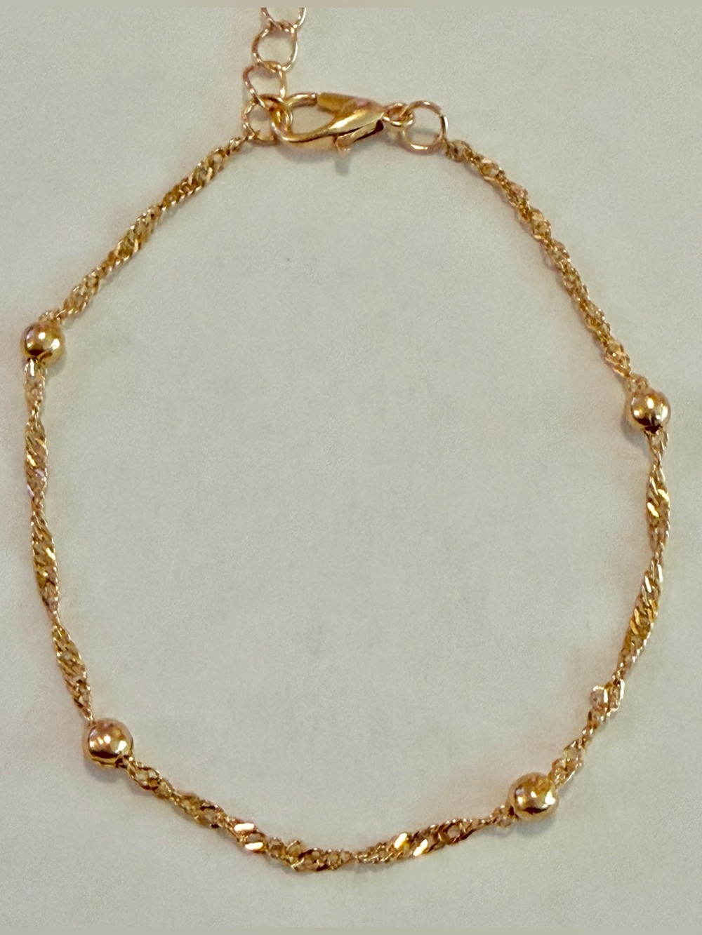 NWOT~ 14k Gold Adjustable Bracelet